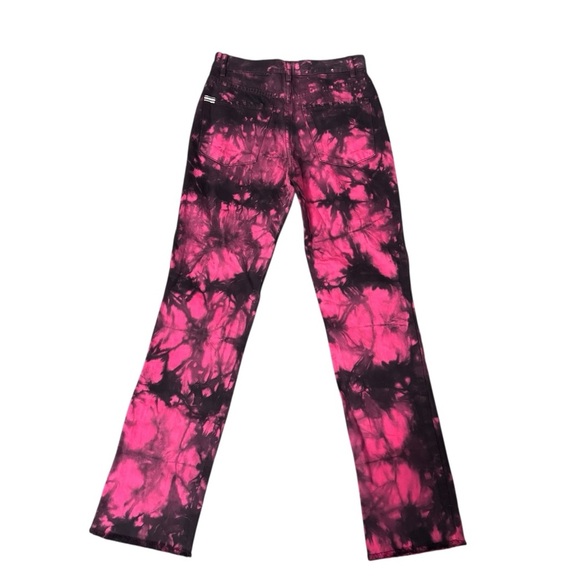 Alice + Olivia GENEVIEVE TIE DYE BAGGY JEAN Size 25 - Picture 3 of 6